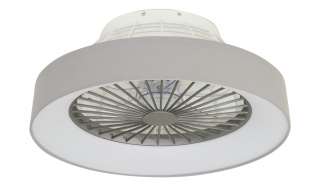 Deckenventilator mit Stoffschirm in grau ¦ grauØ: 47 Lampen & Leuchten > Innenleuchten > Deckenleuchten - Höffner