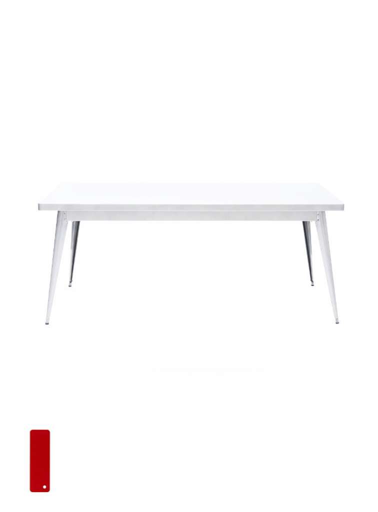 Tolix - 55 Tisch - mittel - indoor - karminrot - outdoor