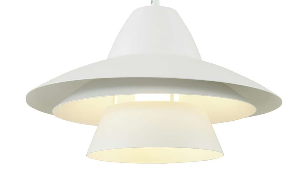 HOME STORY Pendelleuchte, 1-flammig, Metall weiß ¦ weißØ: 35 Lampen & Leuchten > Innenleuchten > Pendelleuchten - Höffner