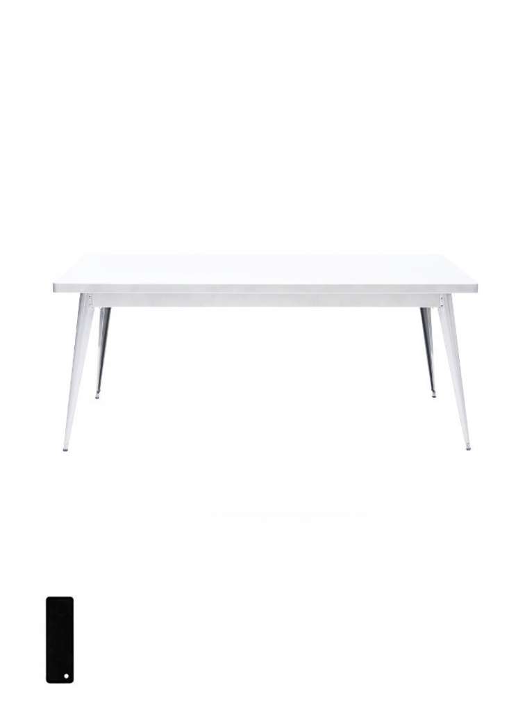 Tolix - 55 Tisch - mittel - indoor - schwarz matt - outdoor