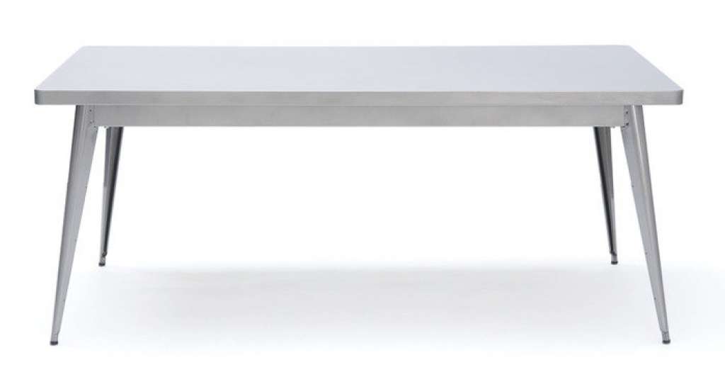Tolix - 55 Tisch - mittel - indoor - rustikal satiné - outdoor