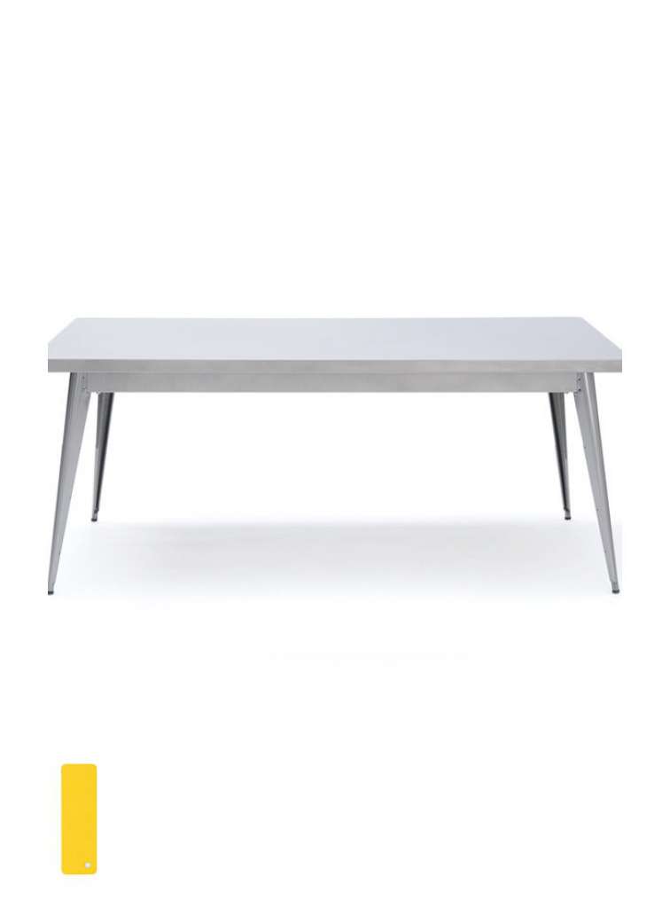 Tolix - 55 Tisch - mittel - indoor - zitronengelb - outdoor