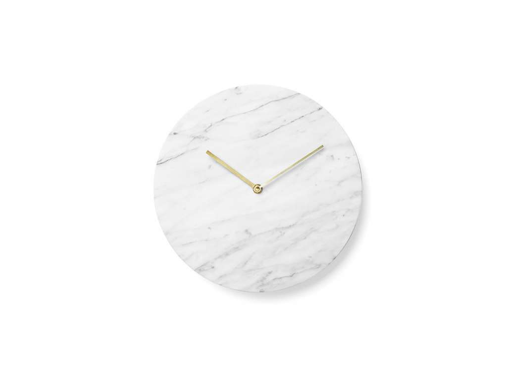 Menu - Marble Wall Clock Wanduhr - weiß - indoor