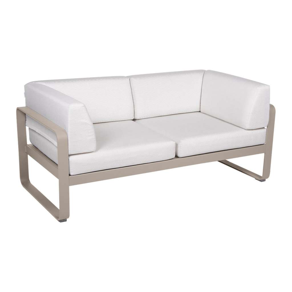 Fermob - BELLEVIE Clubsofa 2 Sitzer - 14 Muskat matt - 81 weißgrau