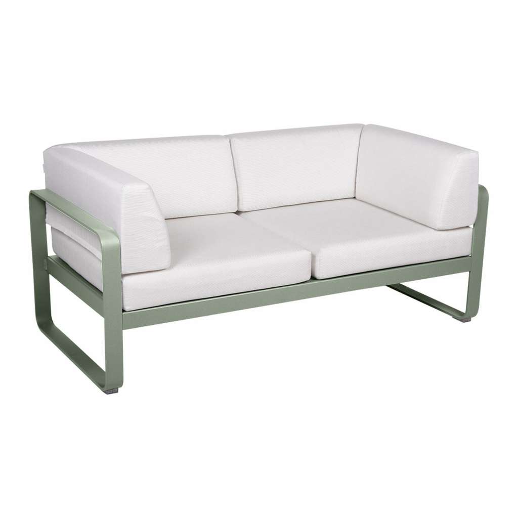 Fermob - BELLEVIE Clubsofa 2 Sitzer - 82 Kaktus - 81 weißgrau