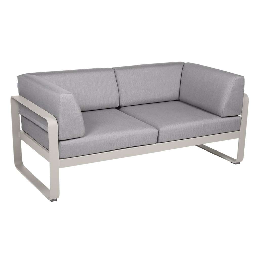 Fermob - BELLEVIE Clubsofa 2 Sitzer - A5 Lehmgrau - 79 flanellgrau