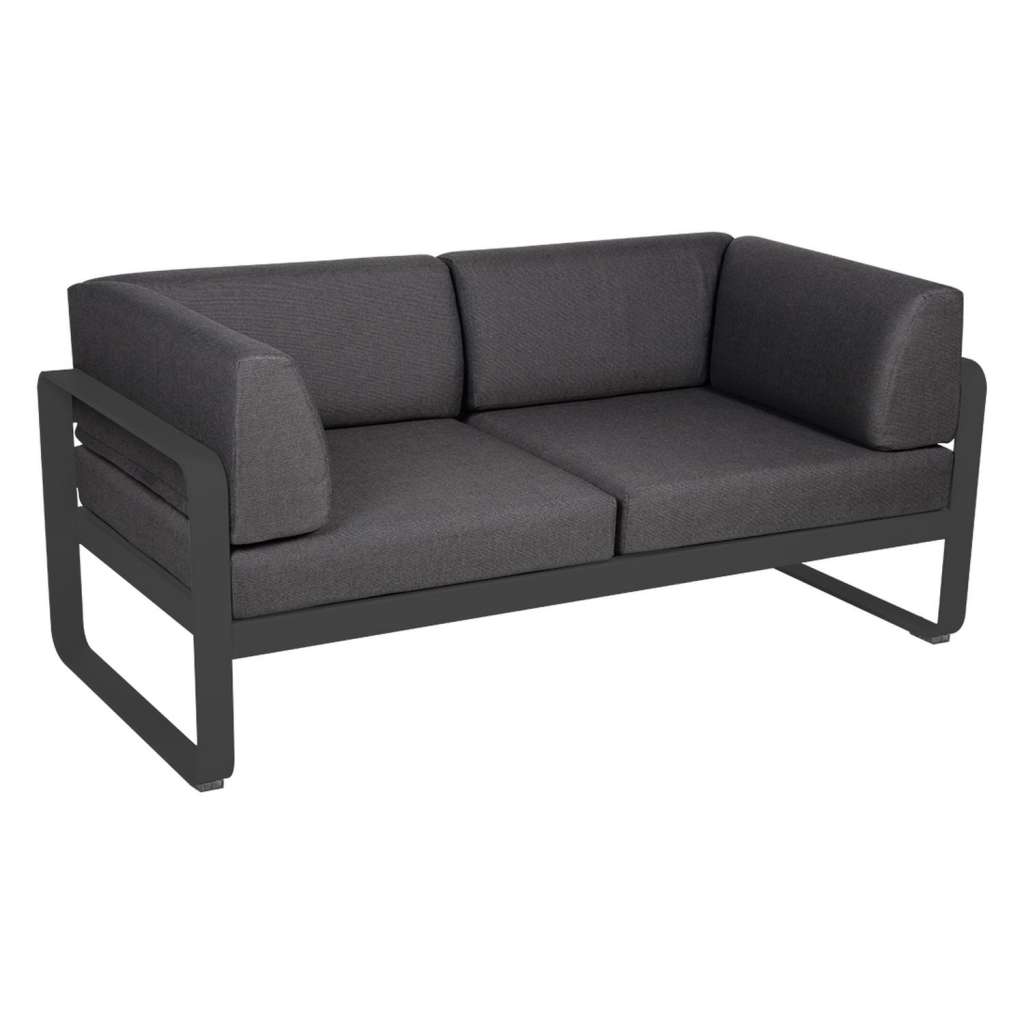 Fermob - BELLEVIE Clubsofa 2 Sitzer - 47 Anthrazit matt - A3 grafitgrau