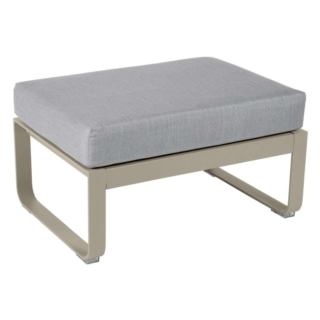 Fermob - BELLEVIE Polsterhocker - 14 Muskat matt - 79 flanellgrau