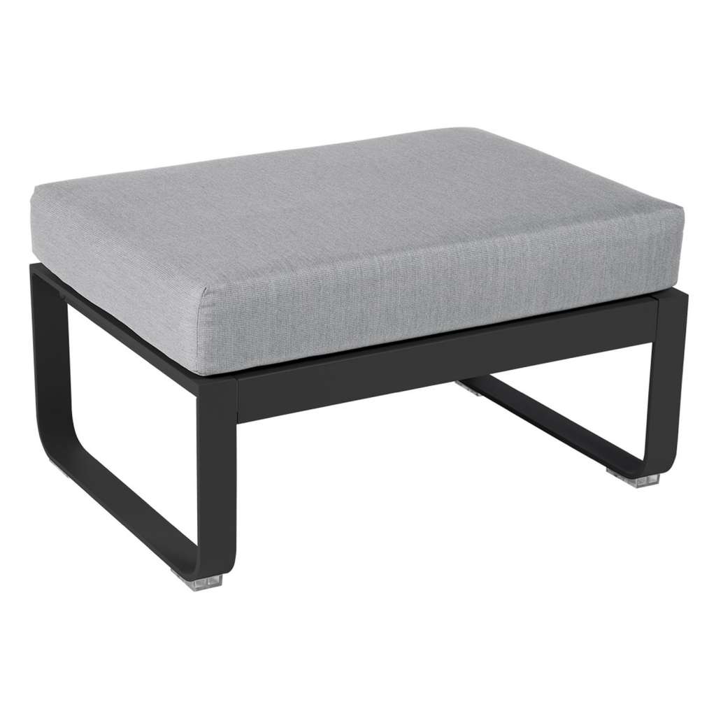 Fermob - BELLEVIE Polsterhocker - 47 Anthrazit matt - 79 flanellgrau