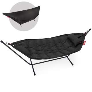 fatboy - Headdemock Hängematte Superb Deluxe mit Gestell, Kissen und Regenschutz - thunder grey