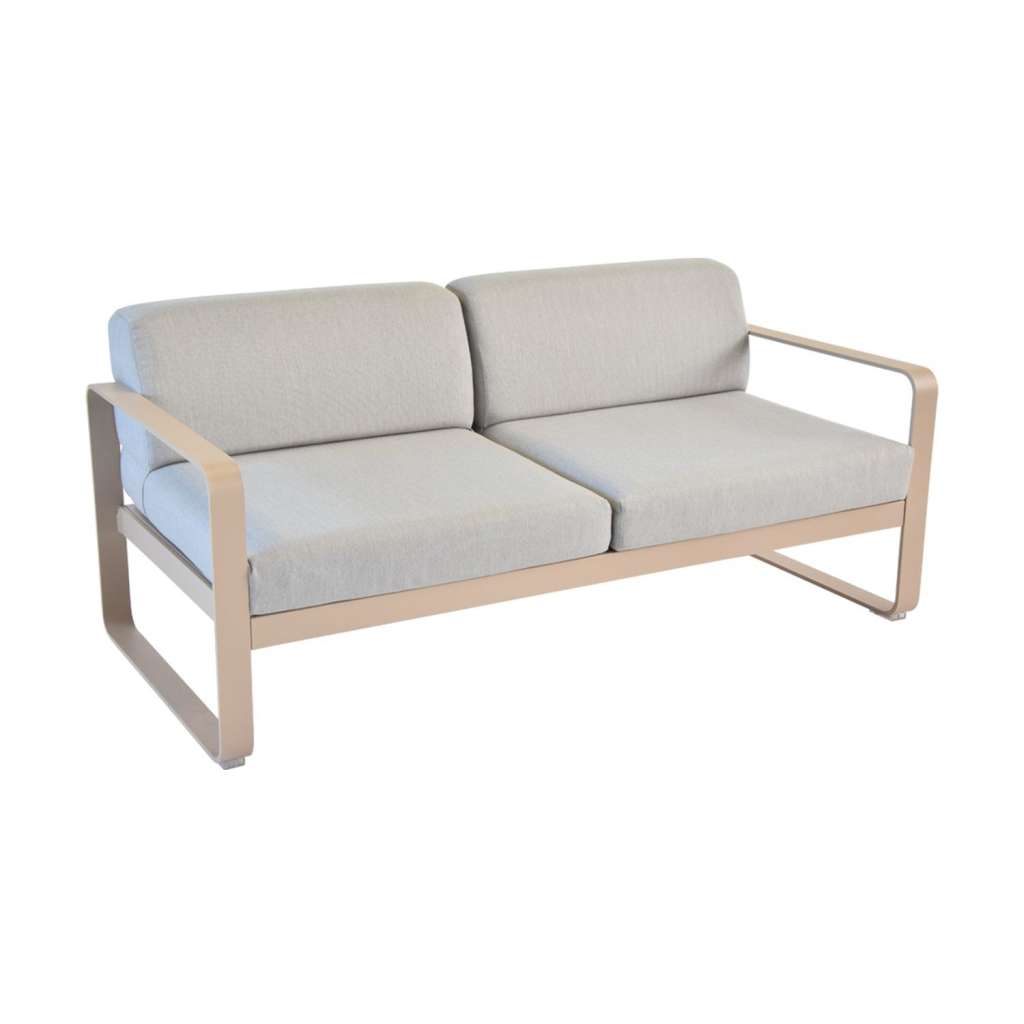 Fermob - BELLEVIE 2-Sitzer  Sofa - 14 Muskat matt - 79 flanellgrau