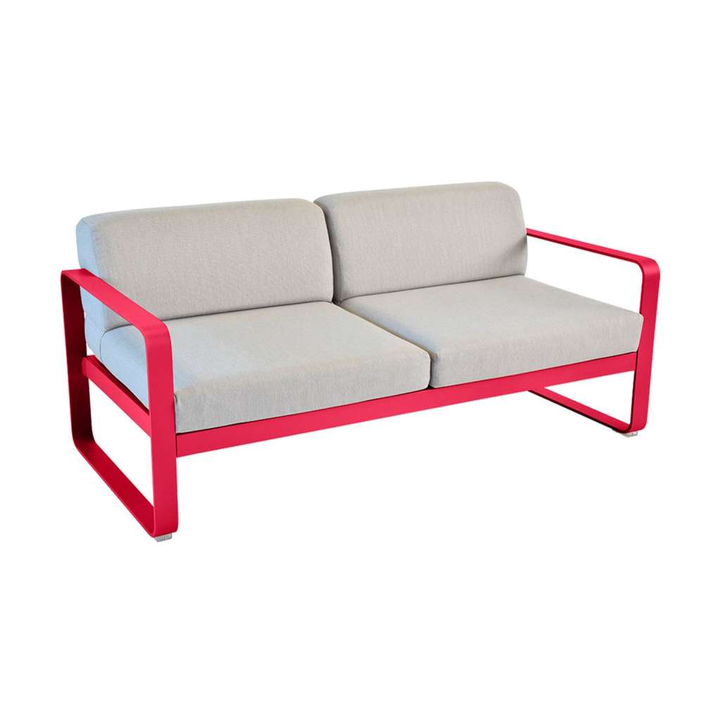 Fermob - BELLEVIE 2-Sitzer  Sofa - 93 Rose Praline - 79 flanellgrau