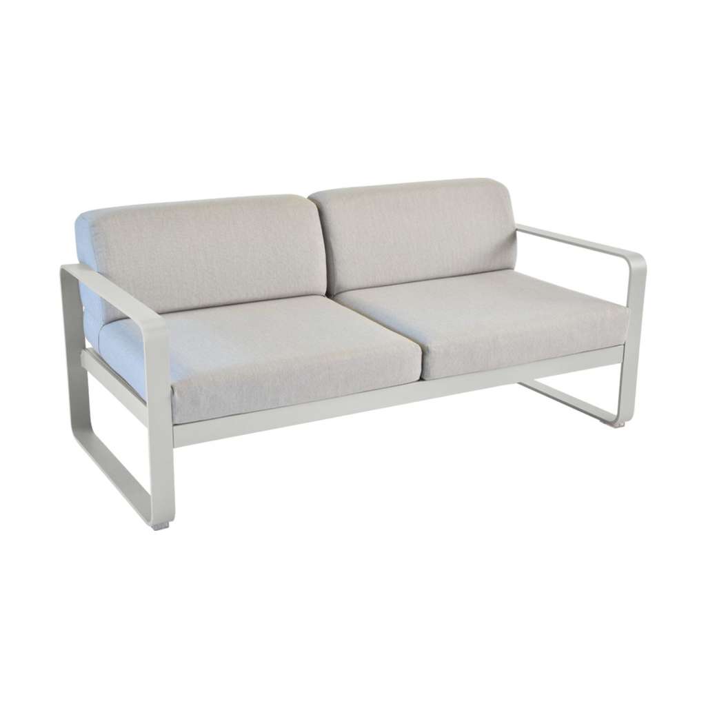 Fermob - BELLEVIE 2-Sitzer  Sofa - 38 Metallgrau satiniert - 79 flanellgrau