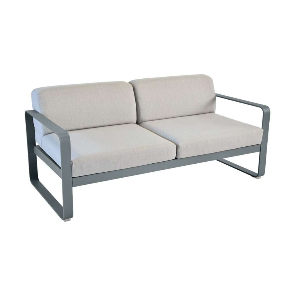 Fermob - BELLEVIE 2-Sitzer  Sofa - 26 Gewittergrau matt - 79 flanellgrau