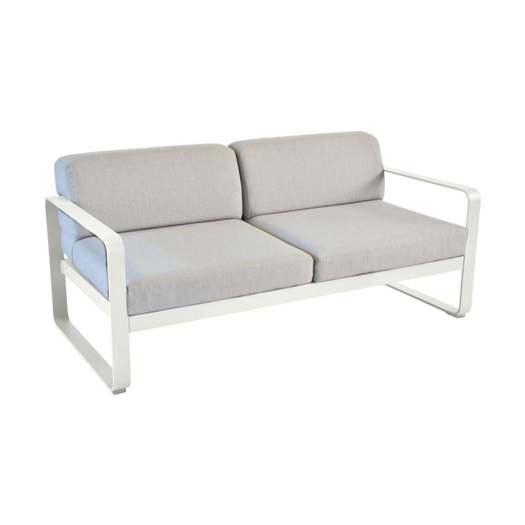 Fermob - BELLEVIE 2-Sitzer  Sofa - A5 Lehmgrau - 79 flanellgrau
