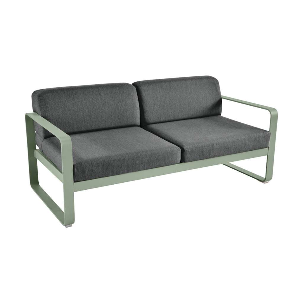 Fermob - BELLEVIE 2-Sitzer  Sofa - 82 Kaktus - A3 grafitgrau