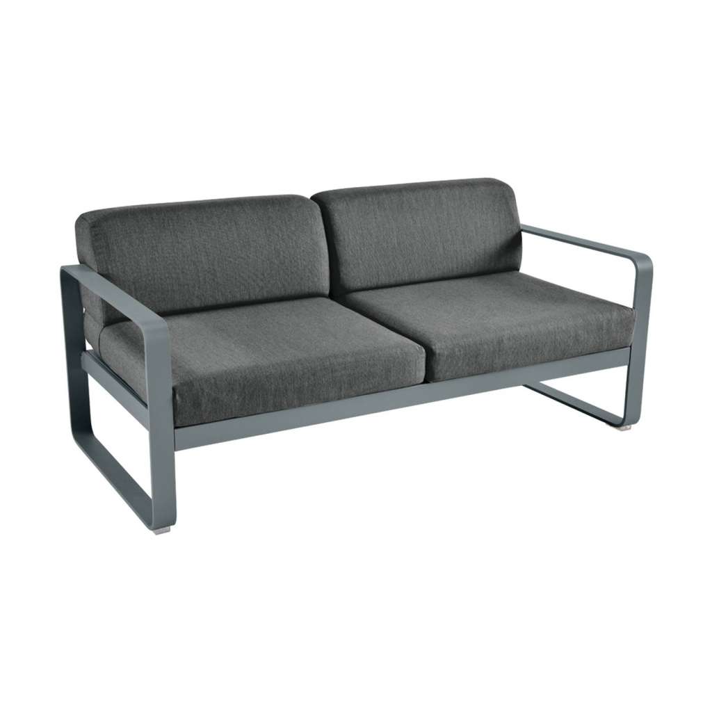 Fermob - BELLEVIE 2-Sitzer  Sofa - 26 Gewittergrau matt - A3 grafitgrau