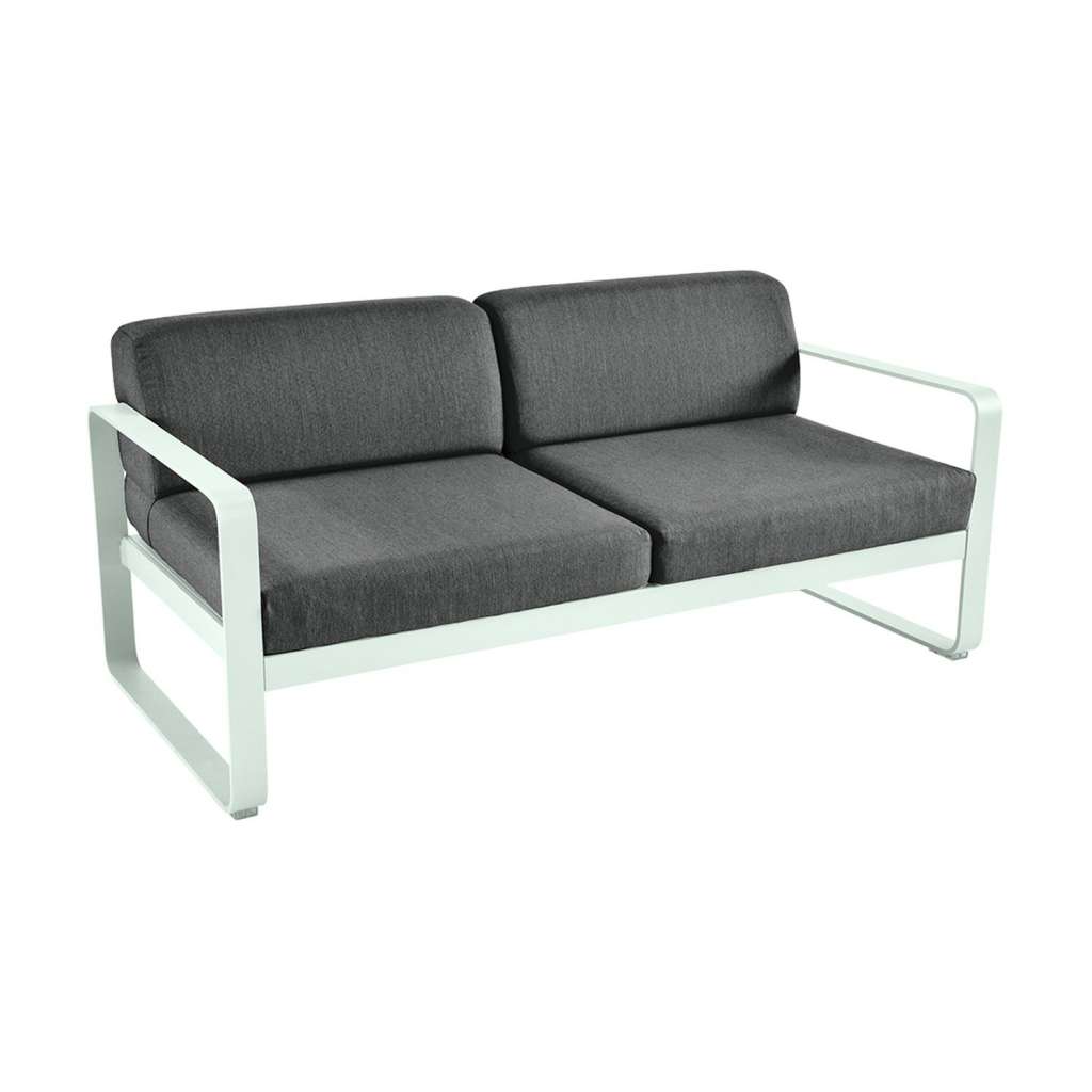 Fermob - BELLEVIE 2-Sitzer  Sofa - A7 Gletscherminze - A3 grafitgrau