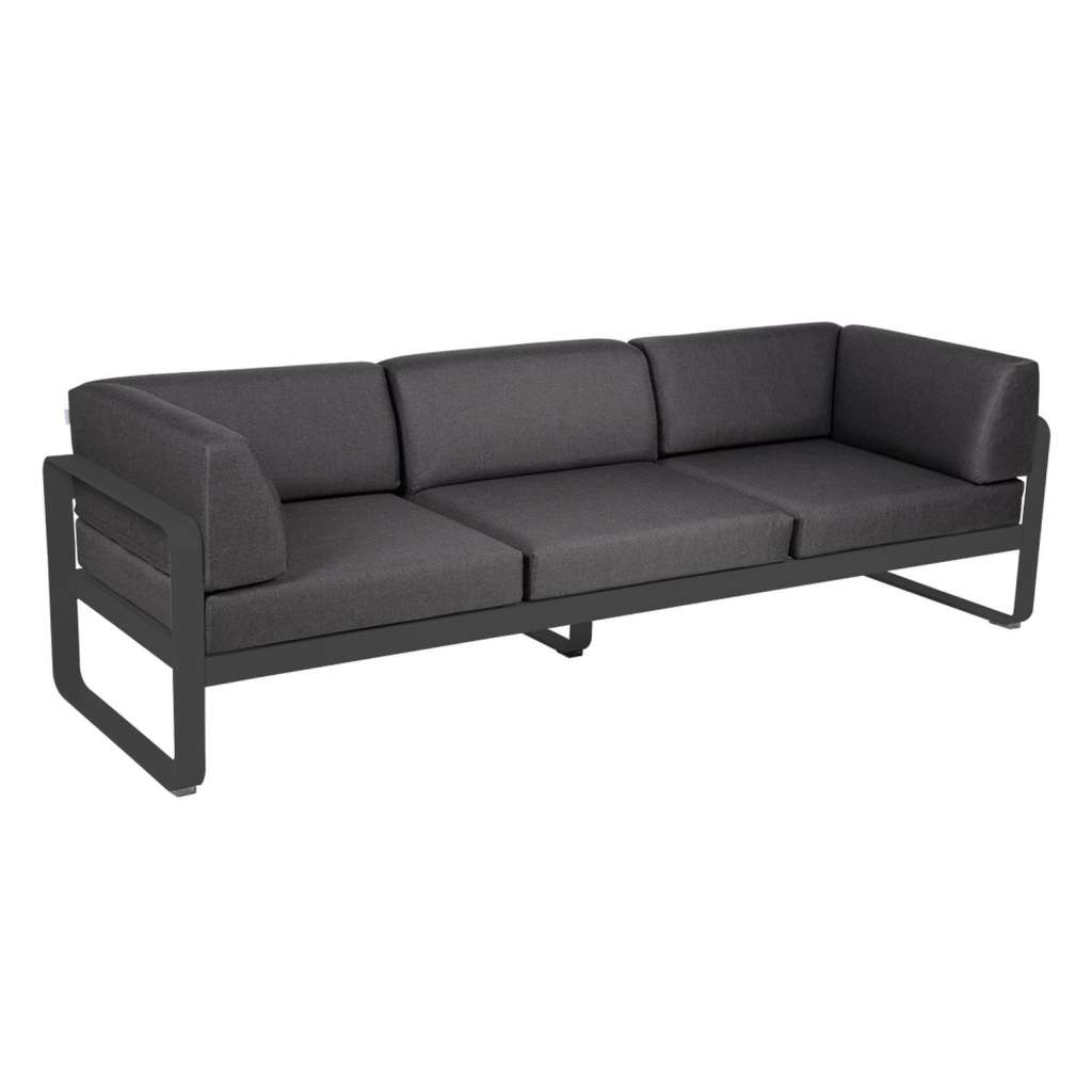 Fermob - BELLEVIE Clubsofa 3 Sitzer - 47 Anthrazit matt - A3 grafitgrau