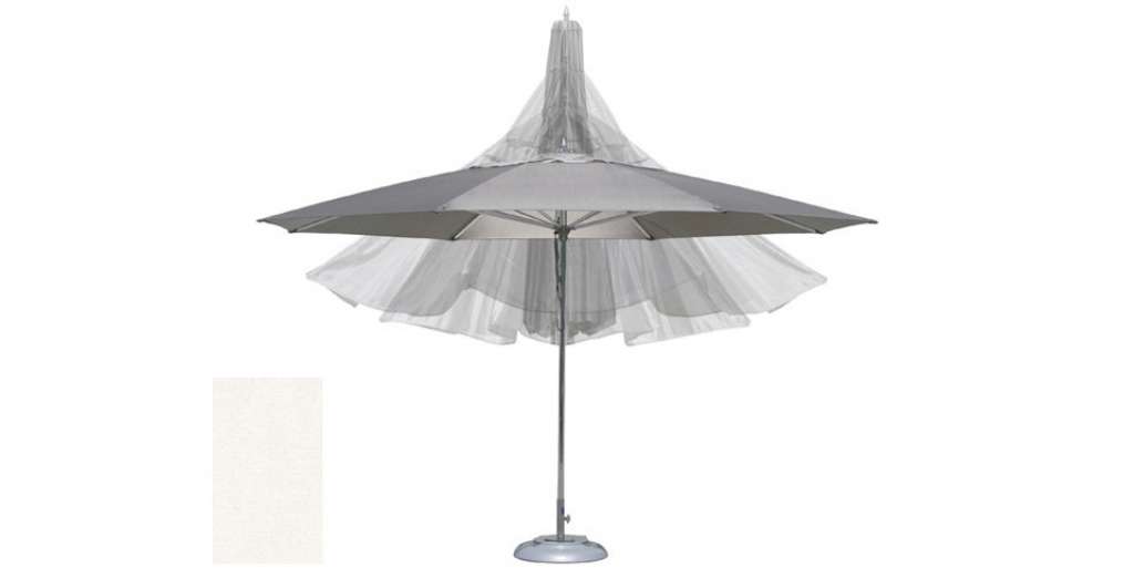 Tuuci - Sonnenschirm ocean master autoscope  - natural - 2,45 m x 3,65 m rechteckig - outdoor