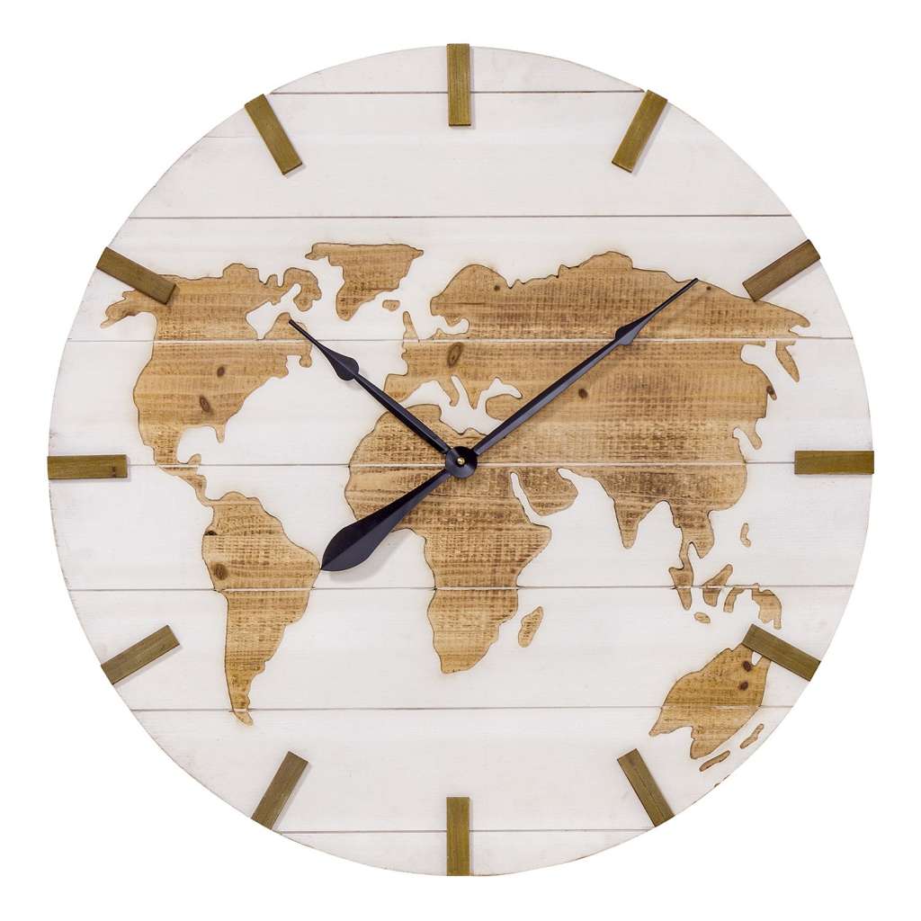 home24 Wanduhr Global