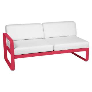 Fermob - BELLEVIE 2 Sitzer Modul Links - 93 Rose Praline - 81 weißgrau