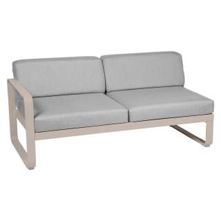 Fermob - BELLEVIE 2 Sitzer Modul Links - 14 Muskat matt - 79 flanellgrau