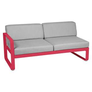 Fermob - BELLEVIE 2 Sitzer Modul Links - 93 Rose Praline - 79 flanellgrau
