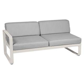 Fermob - BELLEVIE 2 Sitzer Modul Links - A5 Lehmgrau - 79 flanellgrau