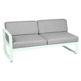 Fermob - BELLEVIE 2 Sitzer Modul Links - A7 Gletscherminze - 79 flanellgrau