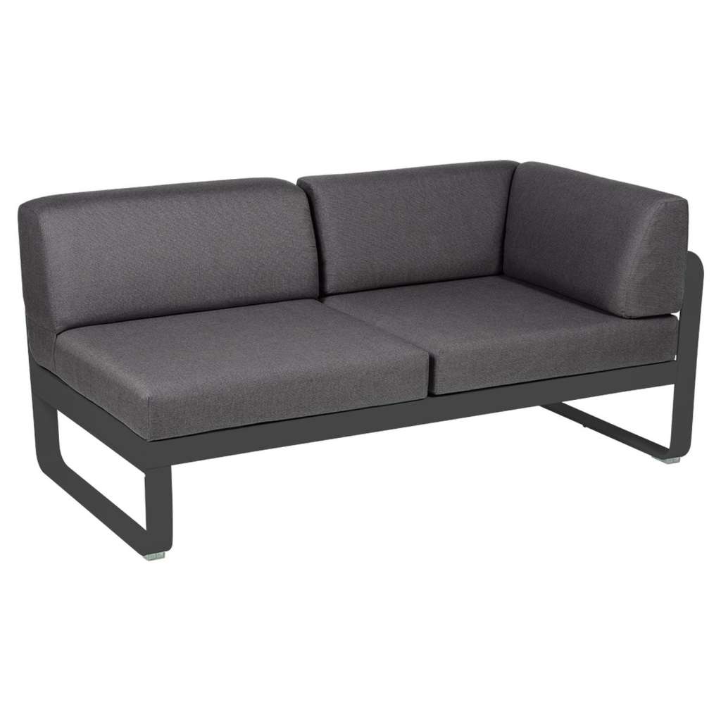 Fermob - BELLEVIE Eckmodul Rechts - 47 Anthrazit matt - A3 grafitgrau