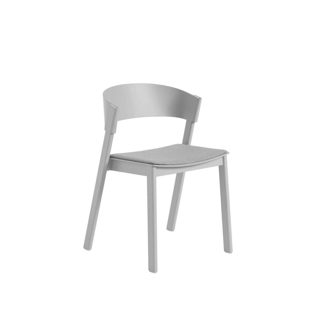 Muuto - Cover Side Stuhl mit Polster - Remix 123/Grey