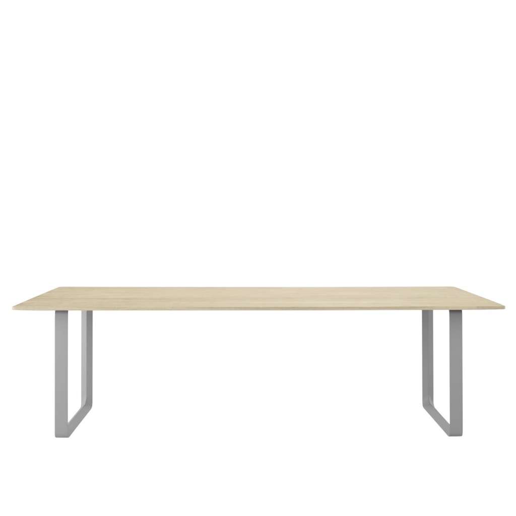 Muuto - 70/70 Tisch XL - Eiche massiv - Gestell grau