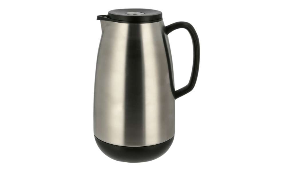 KHG Isolierkanne 1 L ¦ silber ¦ Kunststoff, Glas , Edelstahl, Silikon Kaffee & Tee > Kaffee- & Isolierkannen - Höffner