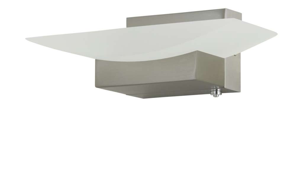 Fischer-Honsel LED-Wandleuchte, Nickel-matt mit Taster ¦ silber Lampen & Leuchten > Innenleuchten > Wandleuchten - Höffner