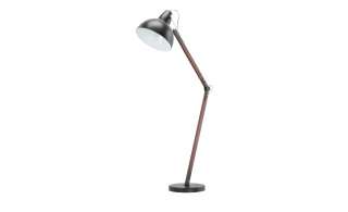 KHG Stehleuchte, 1-flammig, Holz/Metall, Schwarz ¦ holzfarben Lampen & Leuchten > Innenleuchten > Stehlampen - Höffner