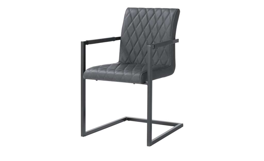 uno Kunstleder-Freischwinger  Lisa ¦ grau Stühle > Freischwinger - Höffner