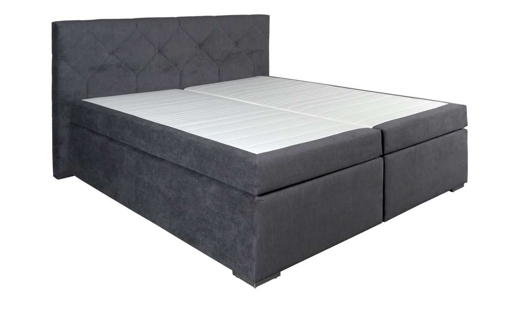Boxspringbett  Surrey ¦ grau Betten > Boxspringbetten > Boxspringbetten 180x200 - Höffner