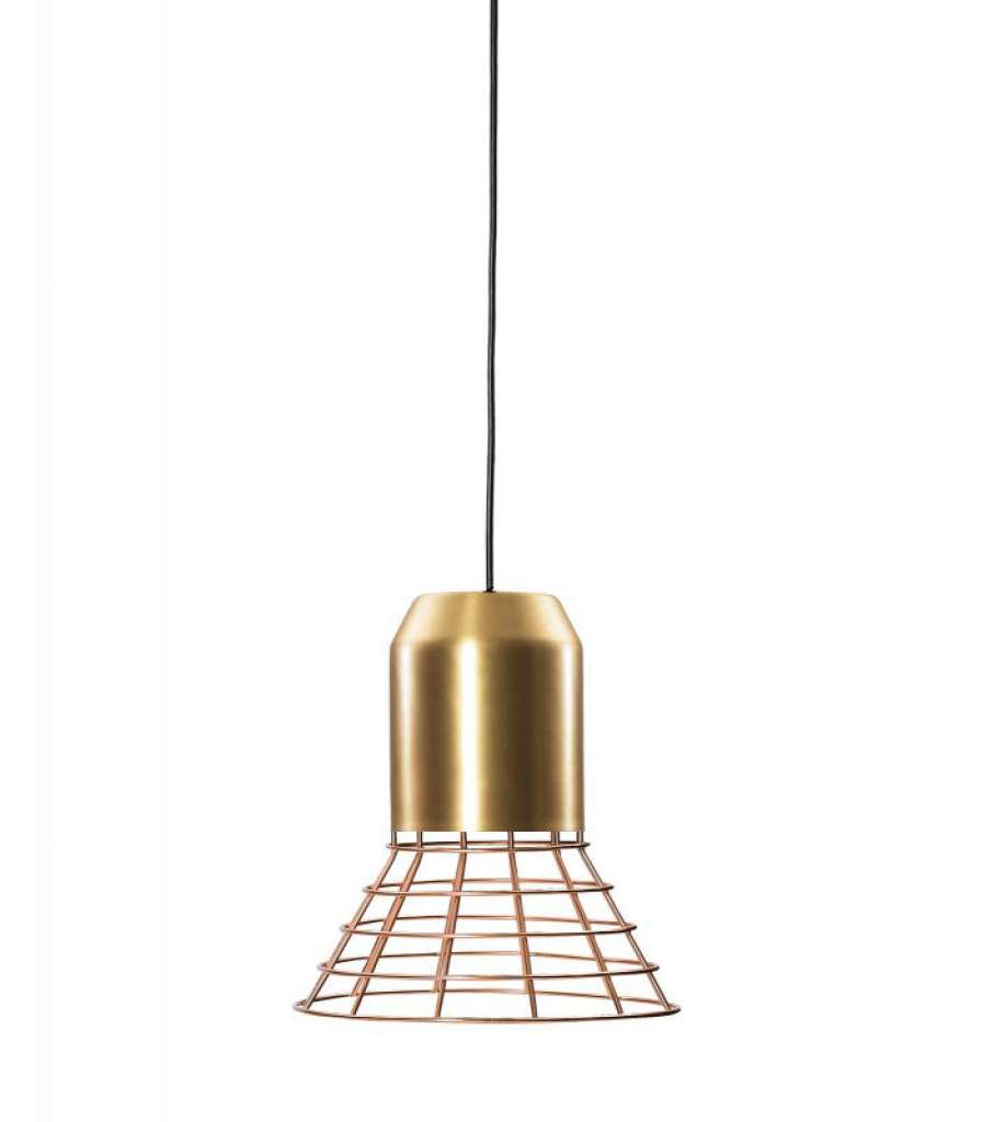 Classicon - Bell Light - Fassung: Messing - Lampenschirm: Metallkorb, verkupfert - indoor