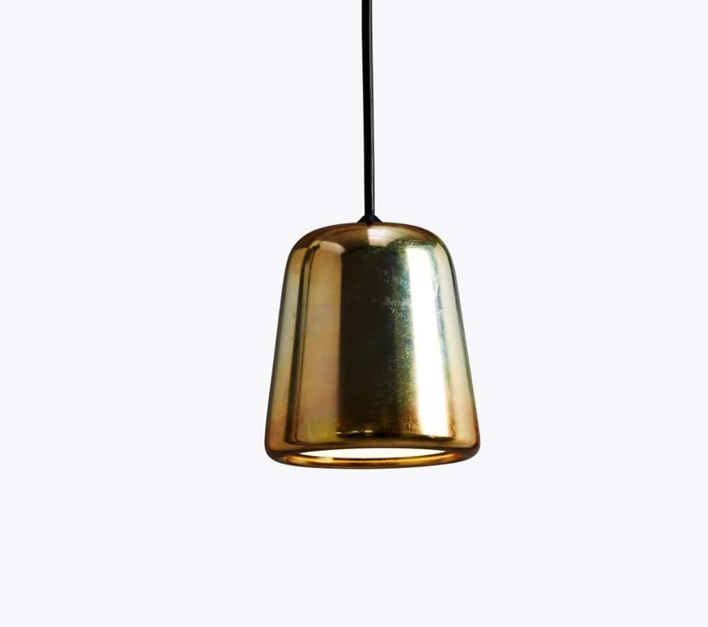 New Works - Material Pendelleuchte - Gold