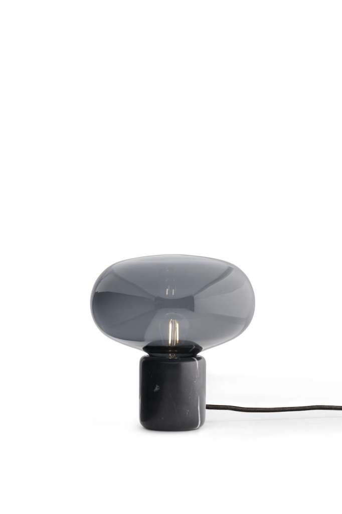 New Works - Karl-Johan Tischleuchte - smoked glass