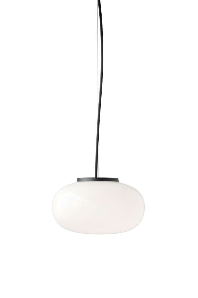 New Works - Karl-Johan Pendelleuchte - white opal glass - small