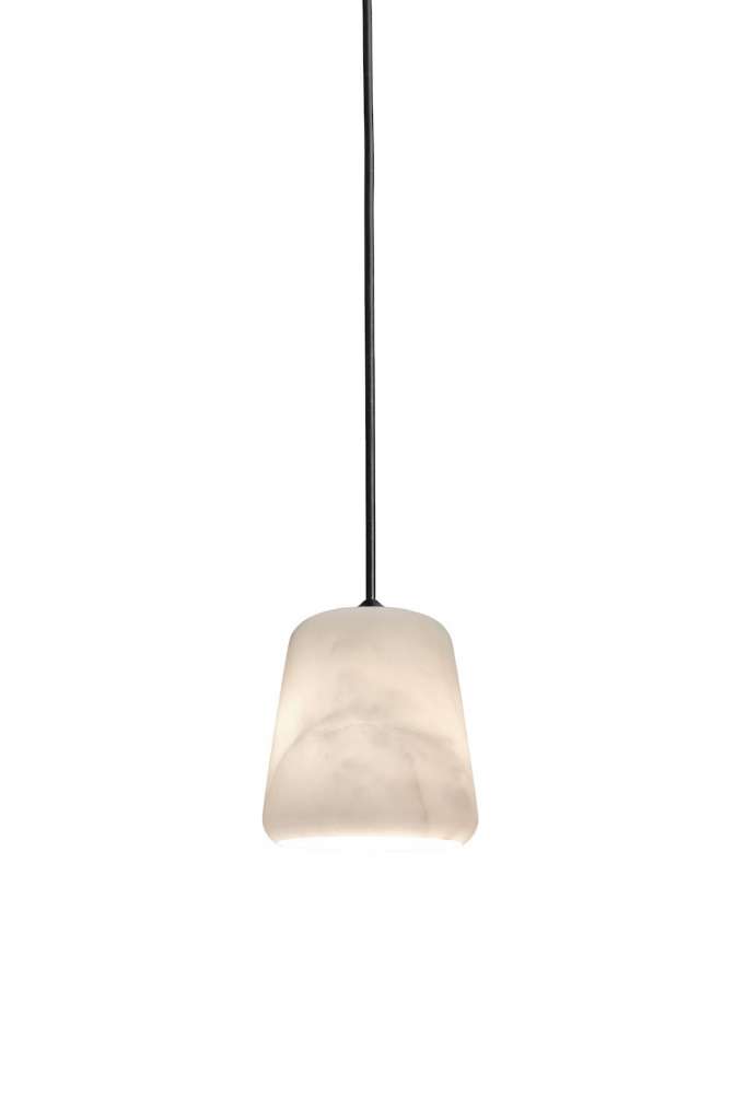 New Works - Material The new Edition Pendelleuchte - black sheep white marble