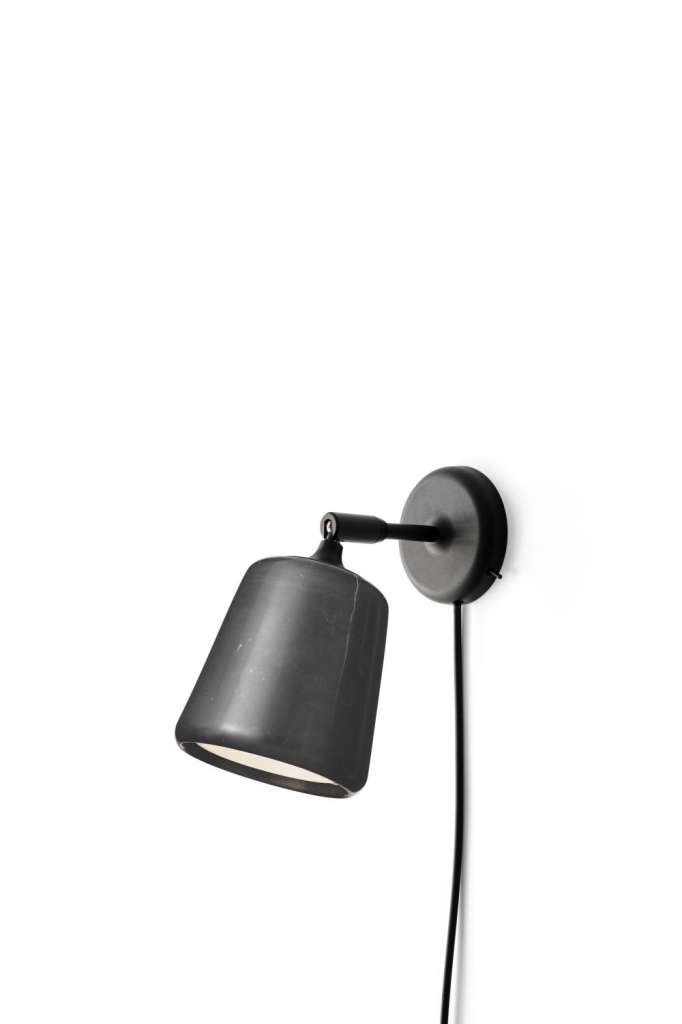 New Works - Material The Original Wandleuchte - Marmor schwarz