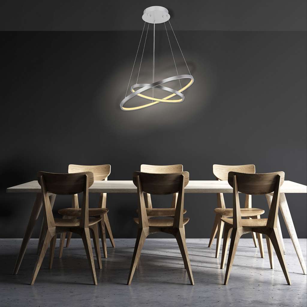 home24 LED-Pendelleuchte Ralph V