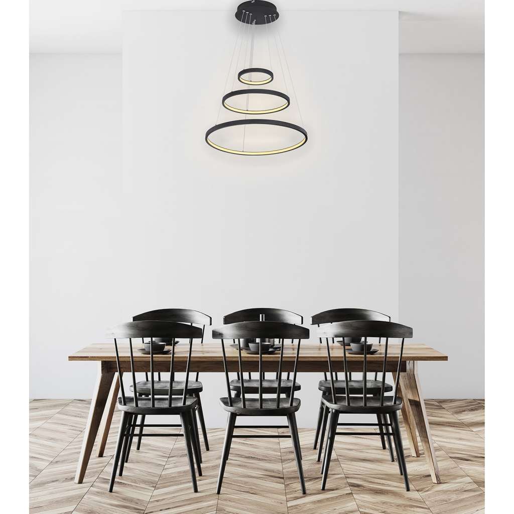 home24 LED-Pendelleuchte Ralph VIII