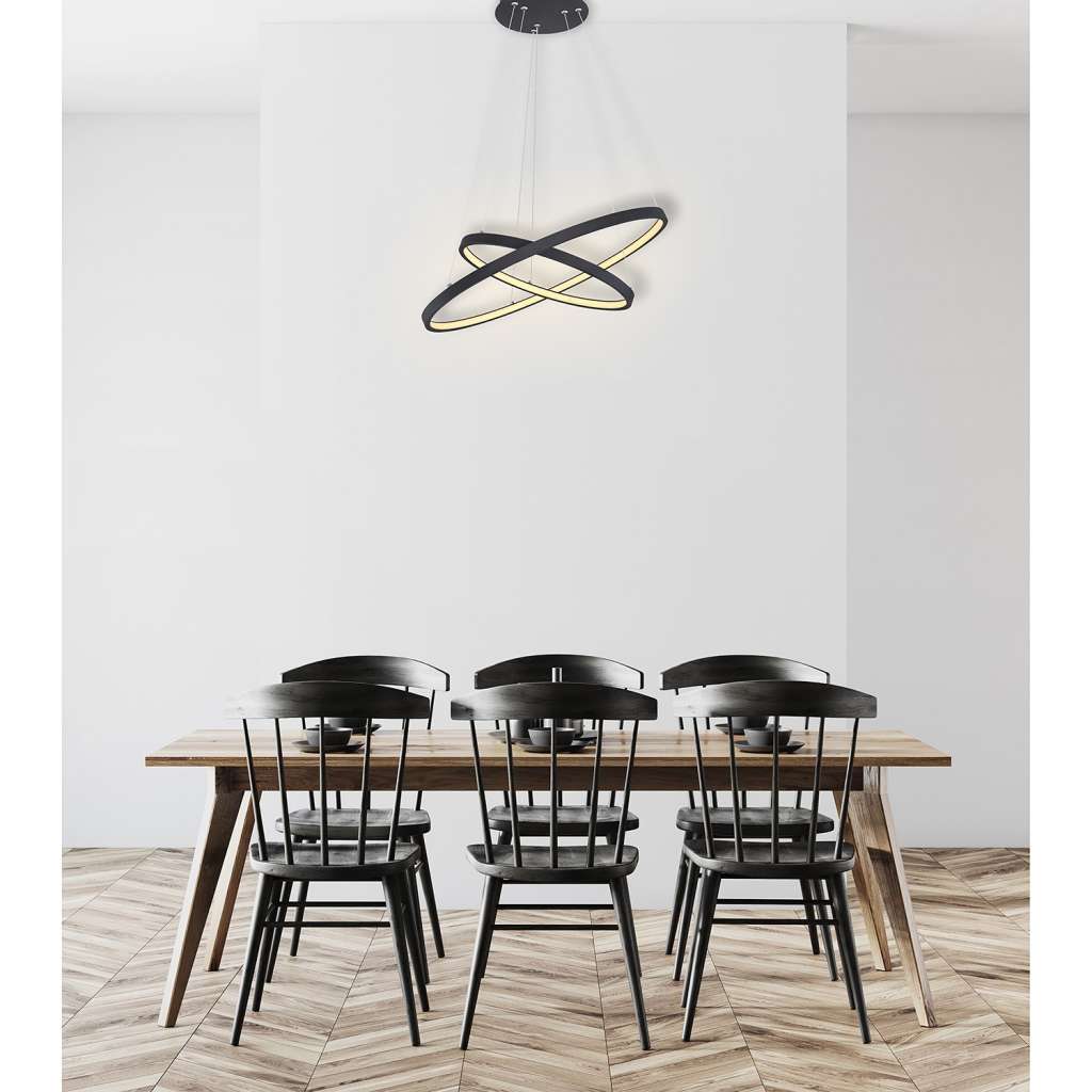 home24 LED-Pendelleuchte Ralph VI