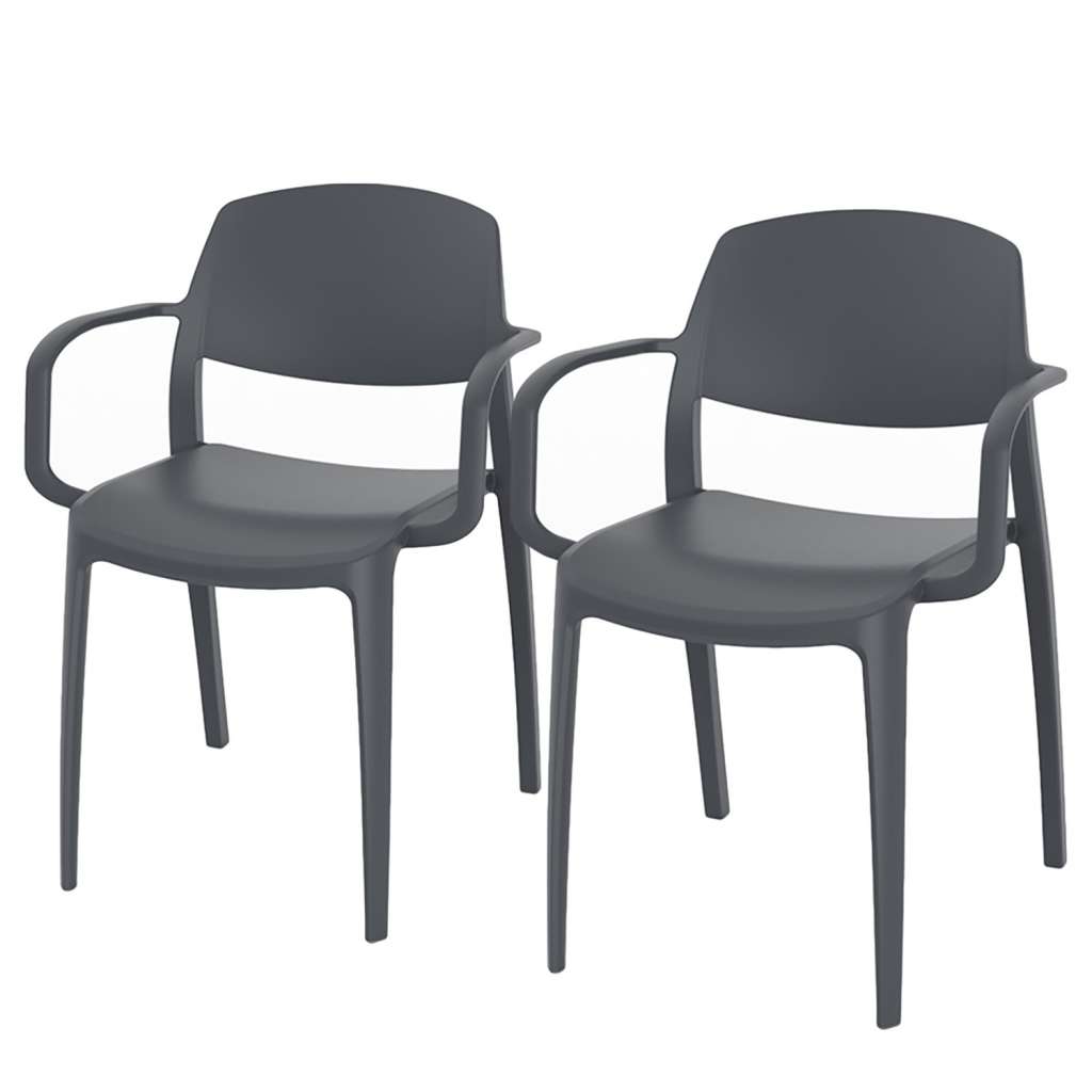 home24 Armlehnenstuhl Smart (2er-Set)