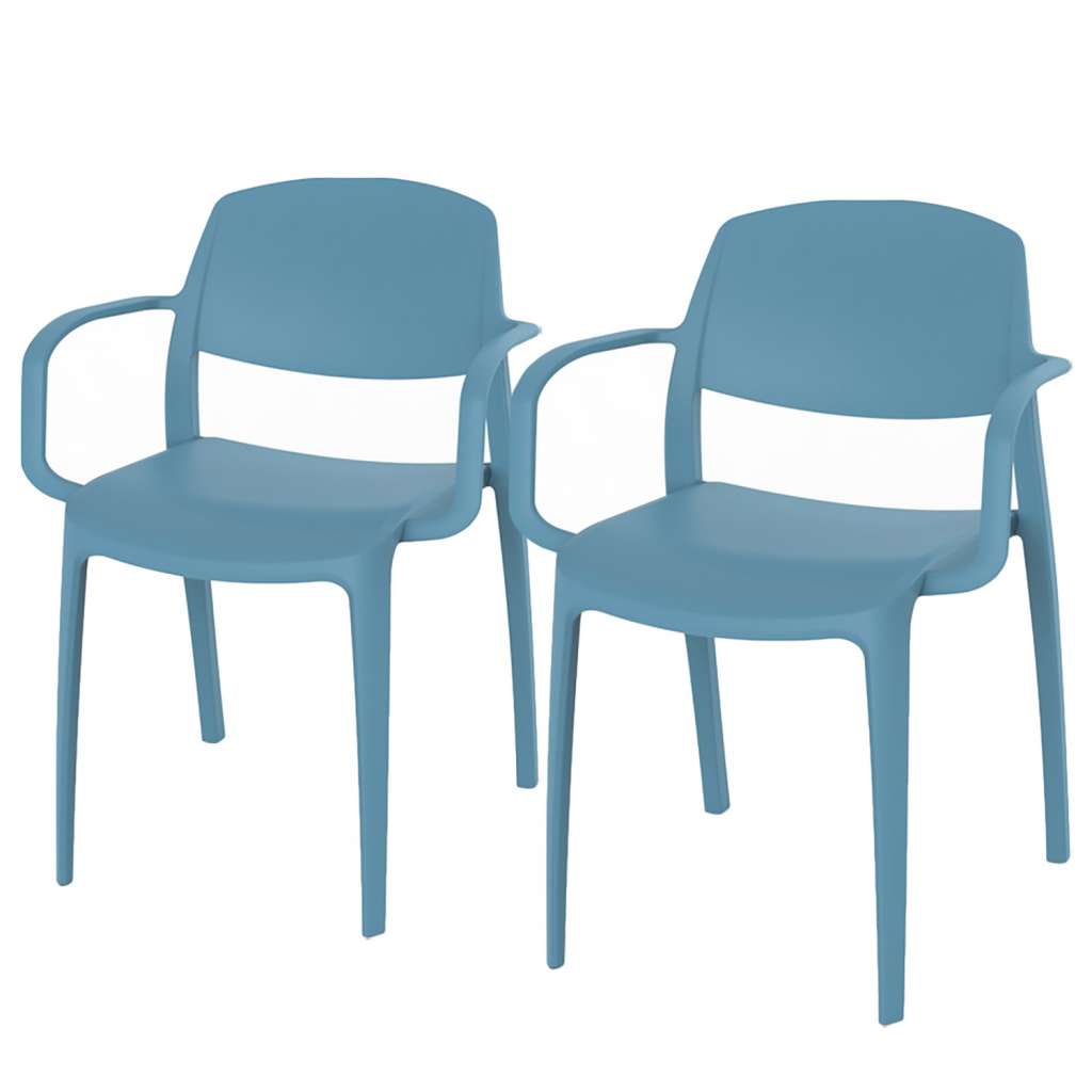 home24 Armlehnenstuhl Smart (2er-Set)