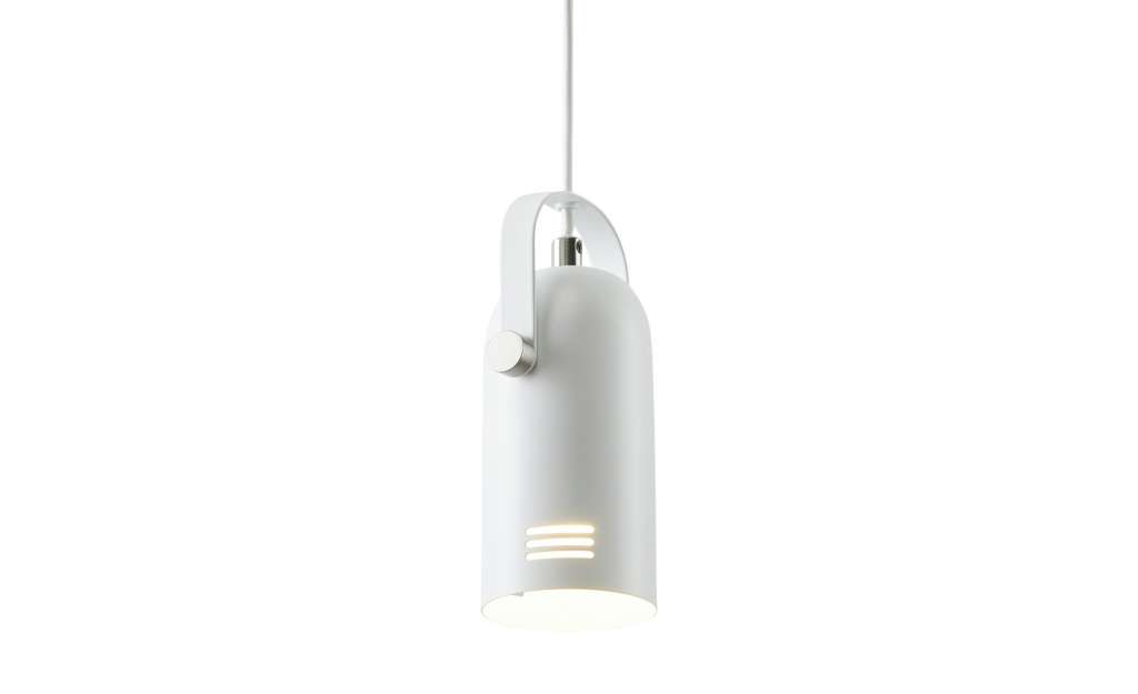 Pendelleuchte, 1-flammig, Metall weiß, Industiestyle ¦ weiß Lampen & Leuchten > Innenleuchten > Pendelleuchten - Höffner